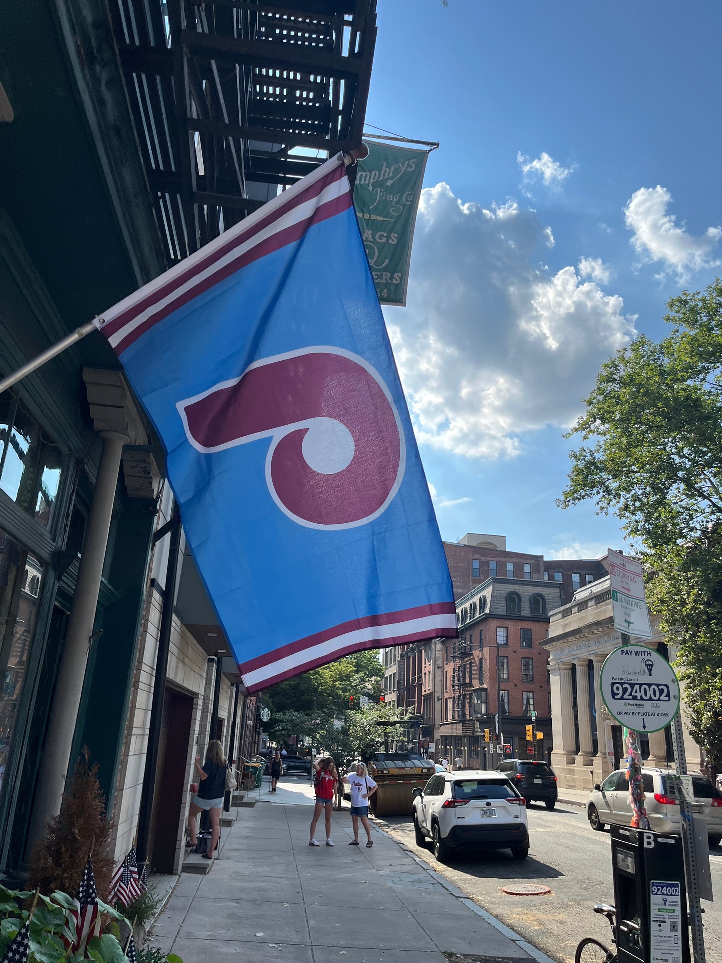 Phillies baseball flag