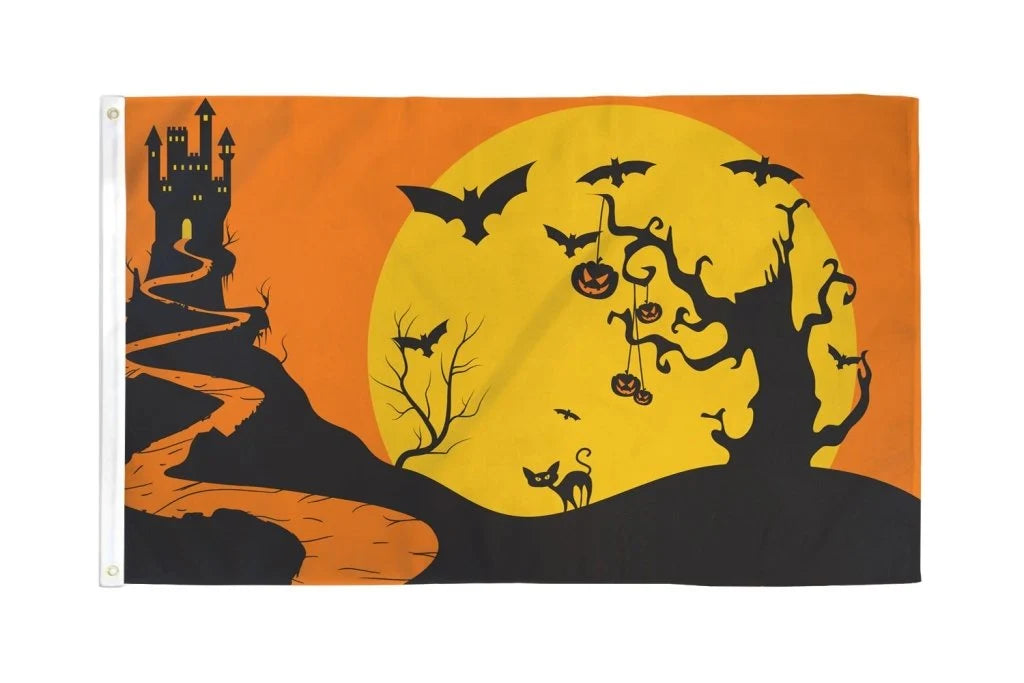 Halloween Bats and Castle