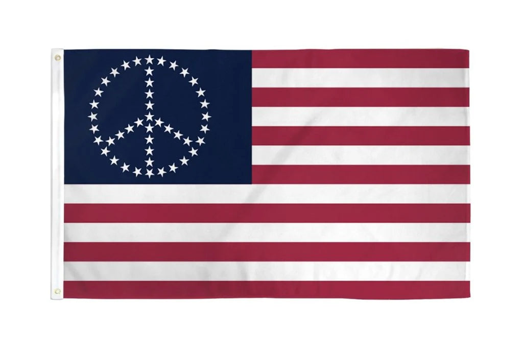 USA Peace Flag - Stars